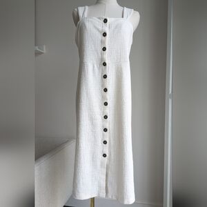 Madewell Button Front Tank Dress